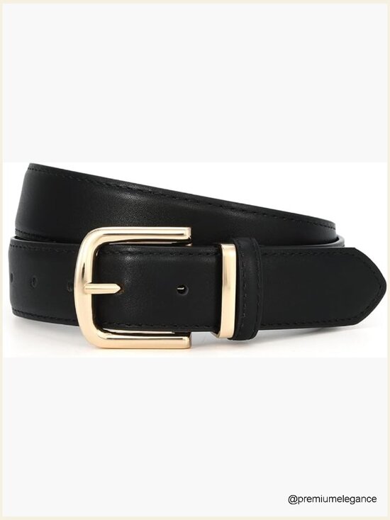 Chunky Waist Belt with Gold Buckle for Jeans Dresses main image 7